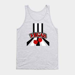 VEGAS Vacation Roll Of The Dice Red Tank Top